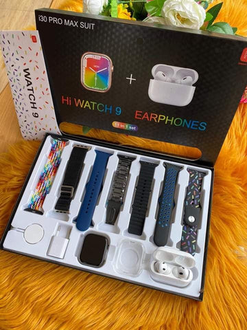 10 in 1 Ultra Watch + Earbuds – ساعة ألترا 10 في 1 + سماعات